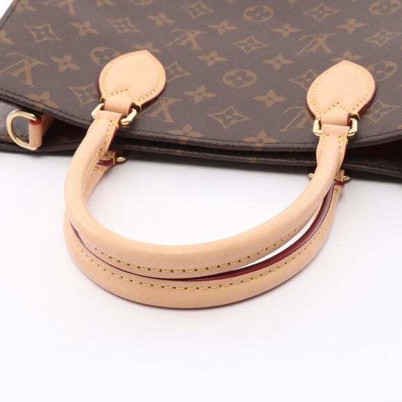 Louis Vuitton Sac Plat Tote Bag Canvas Leather Monogram Brown - Picture 7 of 8